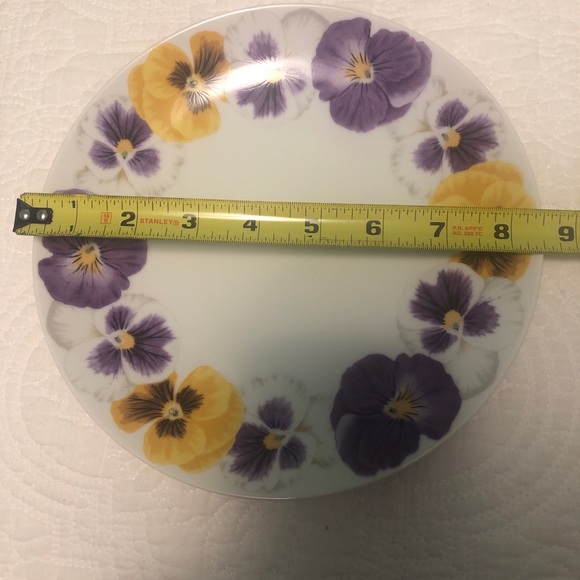 Pretty pansy plate - Picture 2 of 4